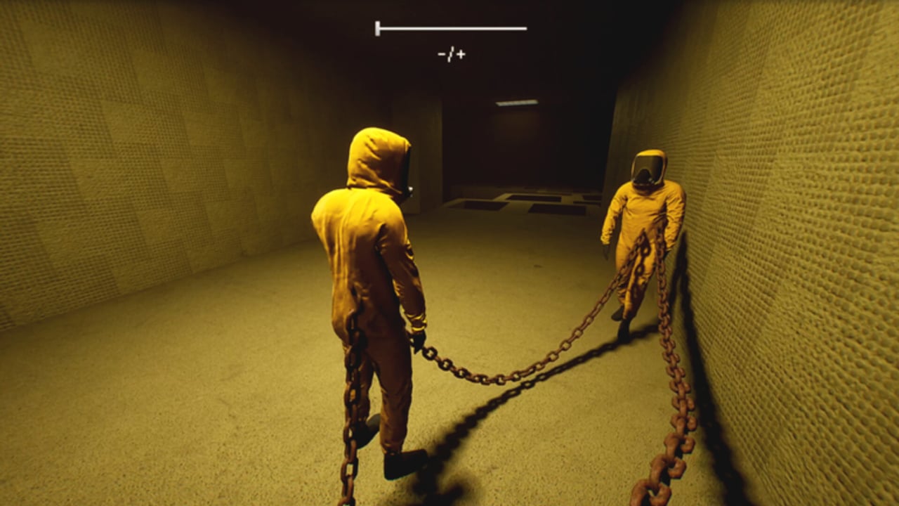Chained in Backrooms Roblox stage overview with chain co-op gameplay
